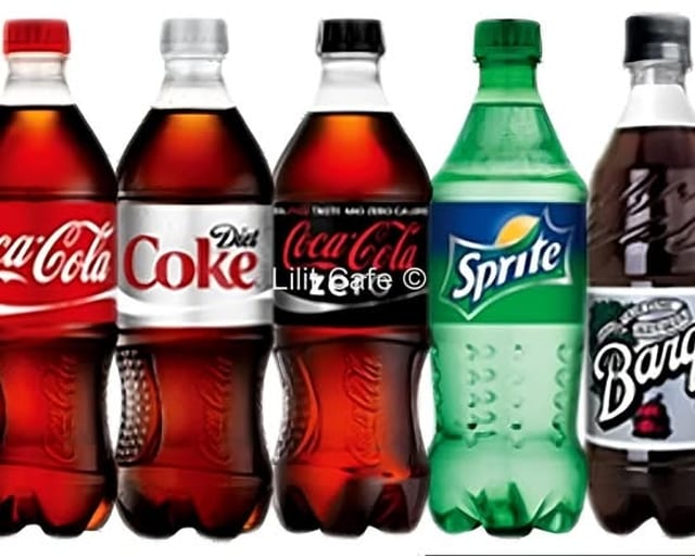 DRINKS 20oz COKE BOTLES.